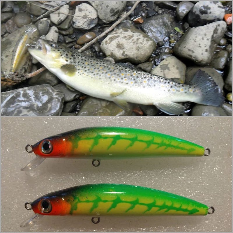 wLure 10 Blank Unpainted Minnow Jerkbait Slow Floating Tight Wobble Fishing Lures with Free Eyes UPM641 - Image 5